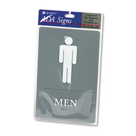 HEADLINESIGN MEN RESTROOM SIGN PLATE USS4817