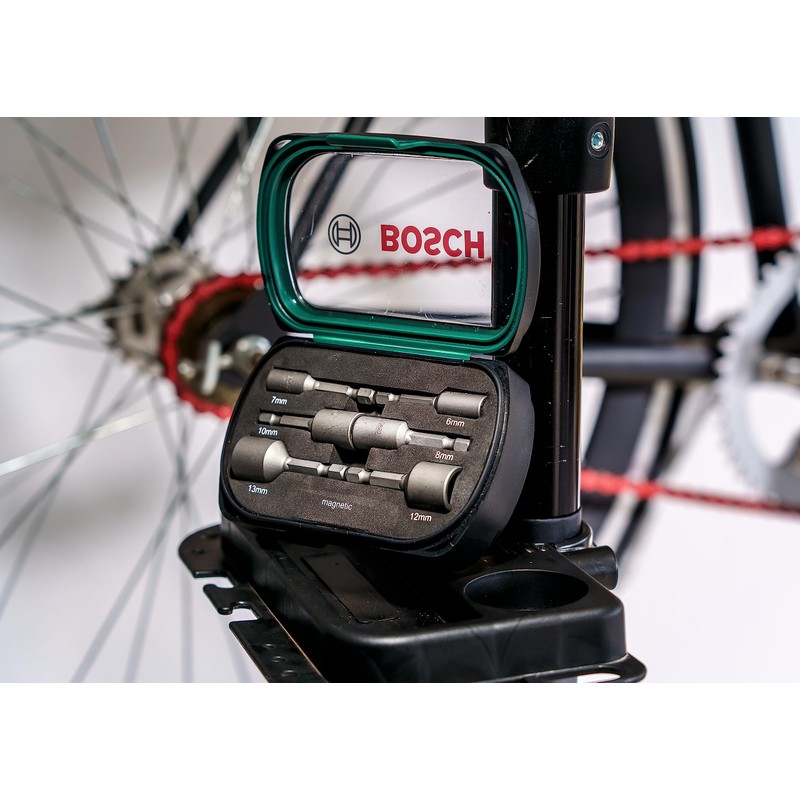 Bosch 6 pcs. Nutsetter Set (Spanner size: 6-13 mm, 1/4-inch