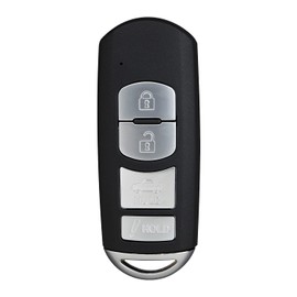 StandardAutoPart 4 Button Proximity Remote Smart Key Compatible with Mazda 2 3 6 Sedan Miata MX-5 WAZSKE13D01 GJR9-67-5DY, GJR9-67-5RY, GJY9-67-5DY (Complete Key)