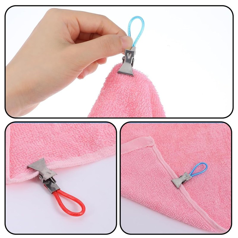 Pack of 30 Tea Towel Holders, Hangers, Napkin Holders, Hooks