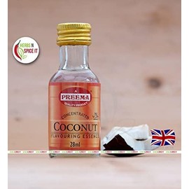 Preema Food Flavouring Essence 1 x28 Millilitres Bottle Halal 13 Different Flavours Free P&P (Coconut Flavour)