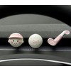 Golf Car Air Freshener Vent Clip Set (3 Pack), Plaster