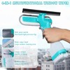 4 in 1 Window Cleaning Scraper, Squeegee and Scrubber with