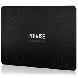 Privise© RFID/NFC Signal Blocking Card | Credit Card Protector | Contactless Card Protection for Your Wallet or Purse | 1 pc.
