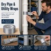STRBOXONG Nastro Americano Grigio Argento 48mm x 20m, 3 Rotoli,