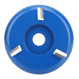 Electric Wood Carving Tools Angle Grinder Tungsten Steel Blade Cutter Shovel Accessory3-Tooth Arc Blade Blue