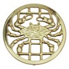 Treasure Gurus Solid Brass Crab Trivet Hot Stove Pot or