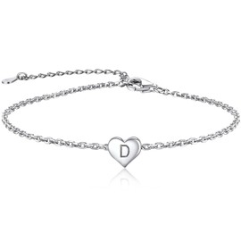 ChainsPro Heart Bracelet Gifts for Women Friendship Bracelets Jewellery Sterling Silver Bracelet Charm Bracelets for Womens