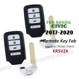 KeylessAutoParts 2x KR5V2X for Honda Civic 2017 2018 2019 2020 Smart Remote Start Key Fob V44 V42
