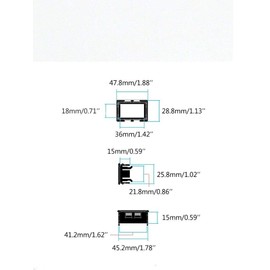 5pcs DC Voltmeter Ammeter Blue 100V 10A + LED Red Digital Voltmeter Double Amplifier Caliber