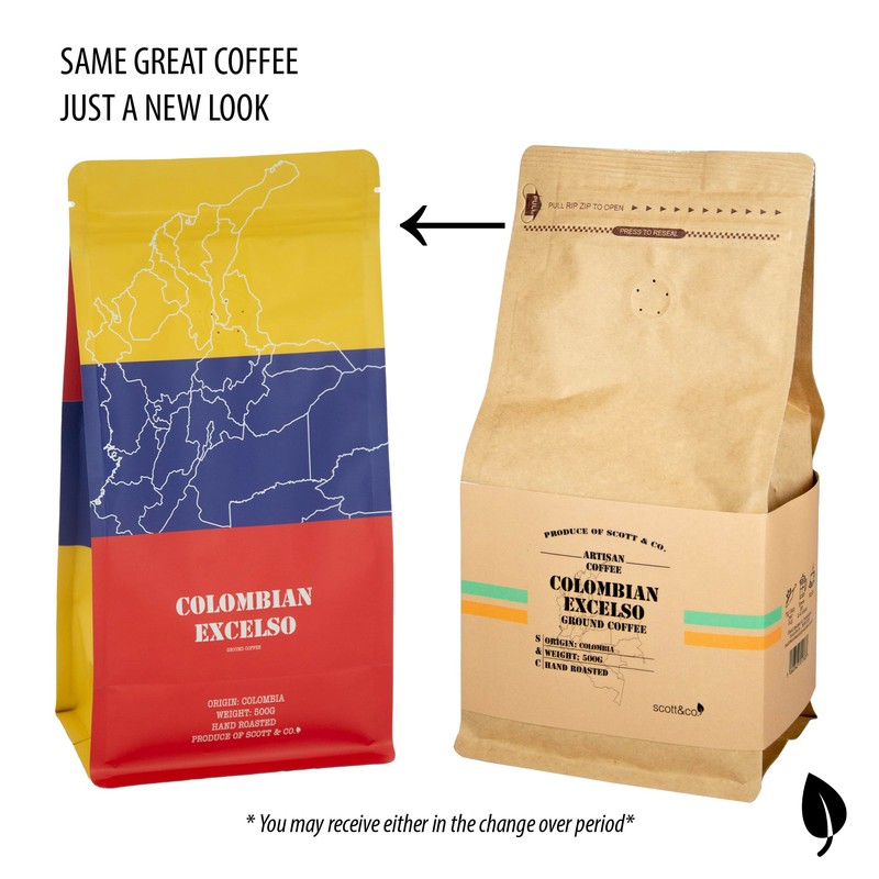 Colombian Excelso Ground Coffee. 100% Arabica Medium Roast Ground Coffee,
