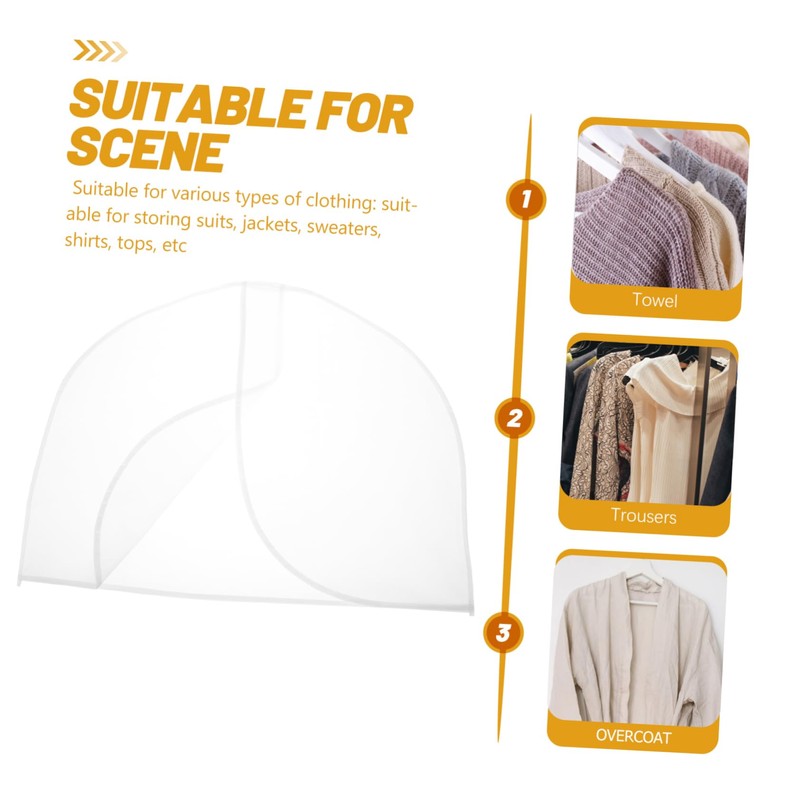 Healeved Clear Shoulder Covers for Clothes Protection Dust Cover for