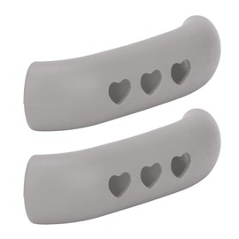 2 Pieces Silicone Hot Handle Holder, Non Slip Pot Holders Cover Assist Hot Pan Handle Rubber Heat Pot Sleeve Grip Cookware Handle for Frying Cast Iron Skillet Metal Pan (Gray)