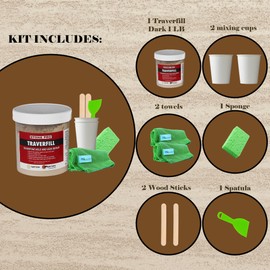 StonePro – Traverfill Dark - Hole Filler (1 Lbs.) (for Travertine Repair) KIT