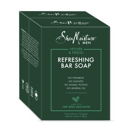 SheaMoisture, Men Bar Soap Vetiver & Neroli, 4 Ounce 2 Pk