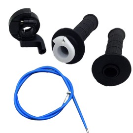 Throttle Handle Grip, Throttle Grips Twist, Handlebar Throttle Twist Grips, Throttle Twist Grips, Motorbike Grips Rubber Handlebars, for 110cc 125cc Pitbike Motorcycle Dune Buggie