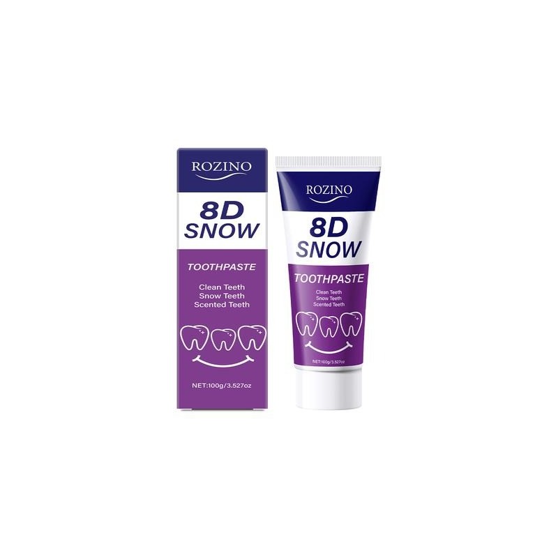 Rozino 8D White Advanced Luminous Mint Toothpaste – 4-Pack, 3.53