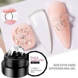 Clear 3D Sculpture Builder Gel For Nails, Transparent - Non-Stick Hand Nail Extension Gel For DIY Nail Art, Perfect For 3D Carving And Decoration At Home