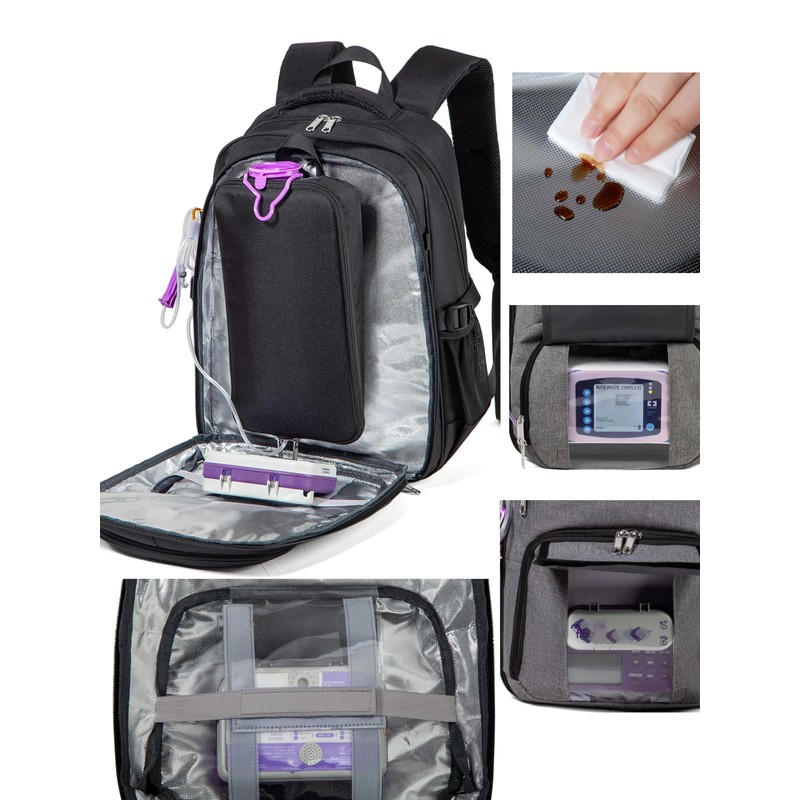 Feeding Tube Backpack for G J GJ Tube G tube
