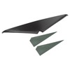 Motorcycle Headlight Eyebrows Sticker Smooth Surface Headlamp Eyelid Trim Fit