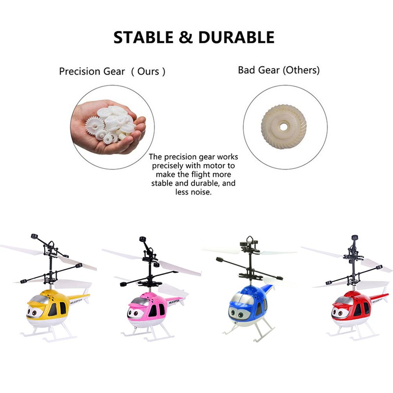 Cartoon Intelligent Sensing Flying Toy Remote Control Helicopter Toy with