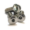 Terske Unique Ultra-Low Profile Natural Titanium Bottle Cage Bolts