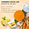 Pumkot Turmeric Kojic Acid Cleansing Pads, Turmeric Face Scrub Pads
