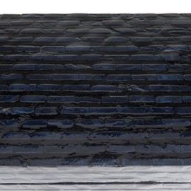 Deco 79 Mother of Pearl Rectangle Box, Set of 2 12", 8"W, Black