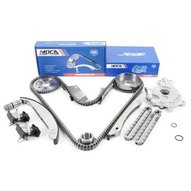 MOCA Timing Chain Kit & Oil Pump Compatible with 01-04 for Dodge Stratus 2.7L, 00-01 for Dodge Intrepid 2.7L, 01-04 for Chrysler Sebring 2.7L - SBEC Cam Gear