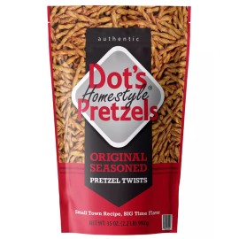 Dot's Homestyle Pretzels Original Seasoned 35 oz Warehouse Bag Jumbo Size