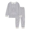Petit Bateau Boys Pyjamas, White Marshmallow / Blue Tuxedo