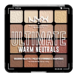 Nyx Professional Makeup, Paleta De Sombras, Ultimate Shadow Palette, Tono Warm Neutrals 13G