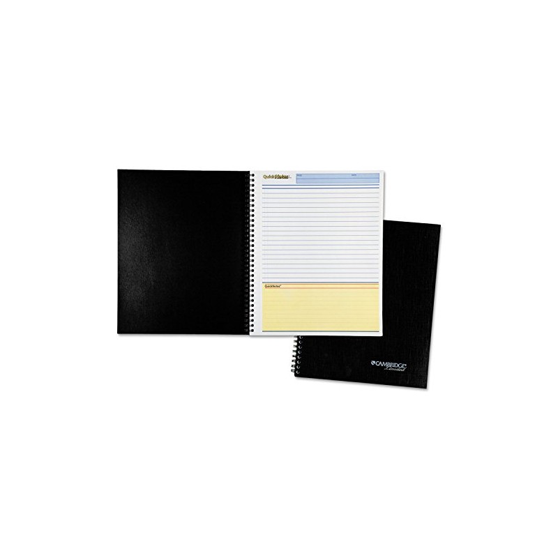 Mead Cambridge 06066 Side Bound Guided Business Notebook, QuickNotes, 11