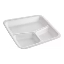 Naliplastic 400 Pz Plato 3 División, 400 Vasos #8 Y 400 Cucharas Soperas