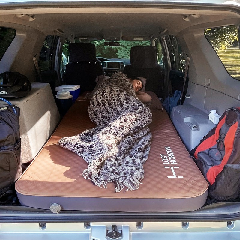 LOSTHORIZON Air & Foam Camping Mattress, Self-Inflating Sleeping Pad, 4.5"