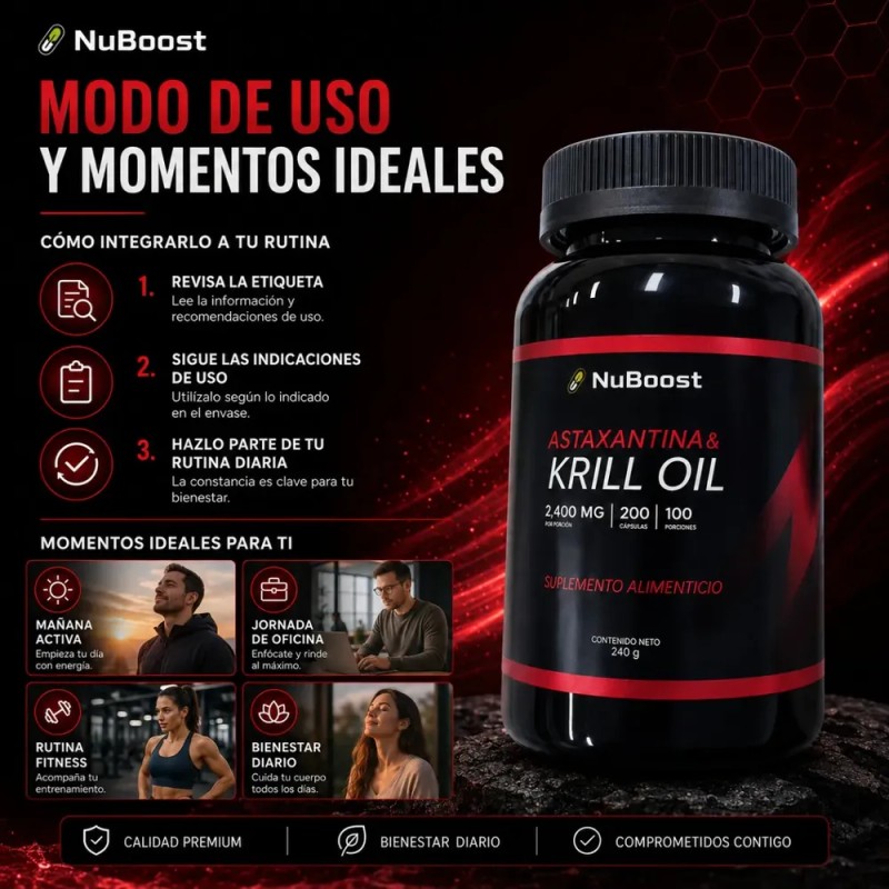 Omega 3 Krill Oil Astaxantina 2000mg 200 Capsulas Plus