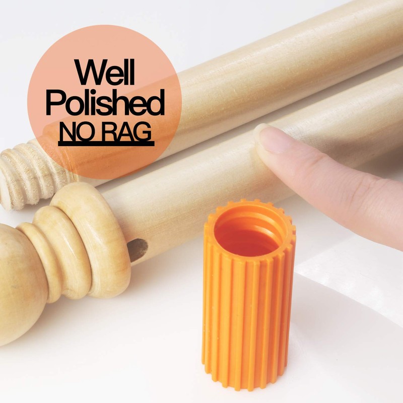 Anley 35" Wooden Banner Pole - Horizontal Flag Hanger for