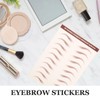 NOLITOY 3 Sheets Eyebrow Tattoo Sticker 4D Hair-like Waterproof Eyebrow