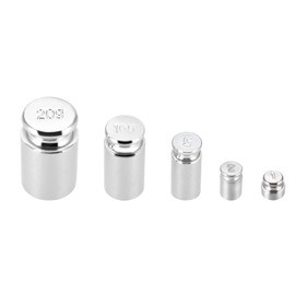 Calibration Weight Set, 5-Piece Calibration Gram Set, Measuring Weights, Set with Small Weights for Electronic Scales, Laboratory, Hobby, Crafts, 1g, 2g, 5g, 10g, 20g