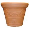 Tusco Products GP18WTC Mediterranean Inspired Garland Garden Planter, 18", Washed
