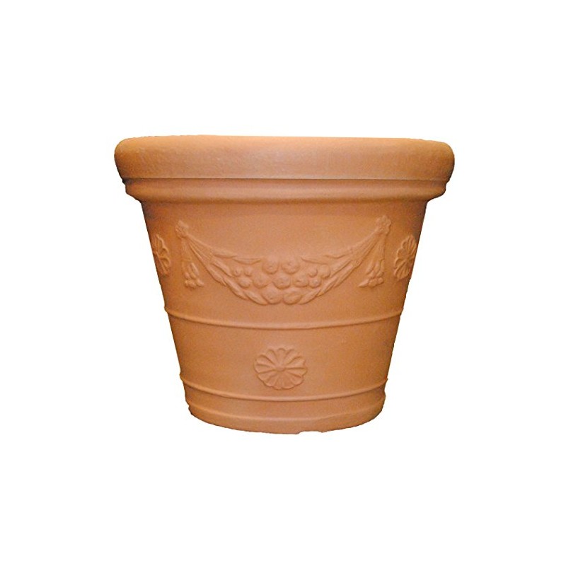 Tusco Products GP18WTC Mediterranean Inspired Garland Garden Planter, 18", Washed