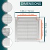 Ecopro Vent / 5'' x 5'' Inch Opening Measurement /