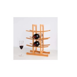 vic_space1 Wooden Wine Rack Kitchen Wood Home Decor Bar Storage Liquor Holder Fit 12 Bottle