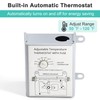 Hipoilk 12 Inch Shutter Exhaust Fan, Wall Mount Attic Fan