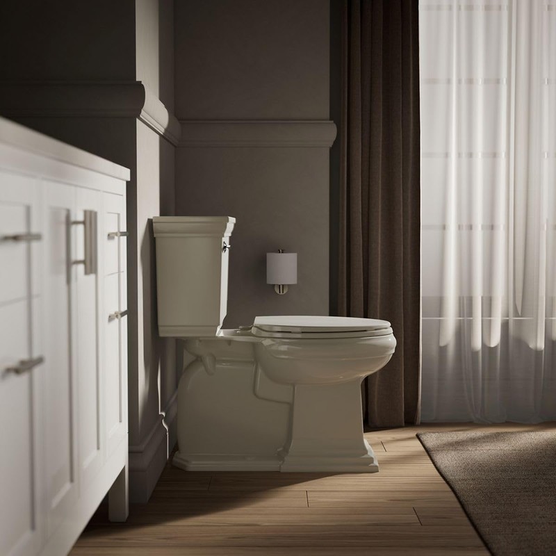 KOHLER K-4774-47 Brevia Elongated Toilet Seat with Quick-Release Hinges And