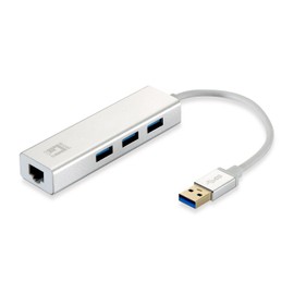 LevelOne USB Hub 3-Port Wake-on-LAN USB-0503V 3 Network Adapter