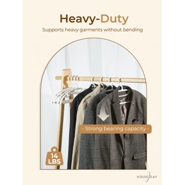 HOUSE DAY White Plastic Clothes Hangers, Heavy Duty Coat Hangers 36 Pack, Premium Thick Wide Shoulder Suit Hanger with Non-Slip Hook, Space Saving Hangers for Shirts, Sweaters, Dresses, Pants