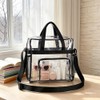 Bolsa Transparente Mujer Cosmetiquera Neceser Crossbody PVC para Concierto
