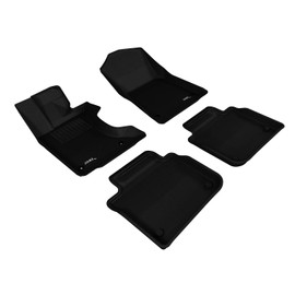 3D MAXpider Custom Fit KAGU Floor Mat (BLACK) Compatible with LEXUS GS/GS HYBRID 2013-2020 - Full Set