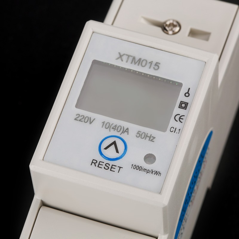 10(40)A Digital 1 phase 2 Wire 2P Din Rail Electric